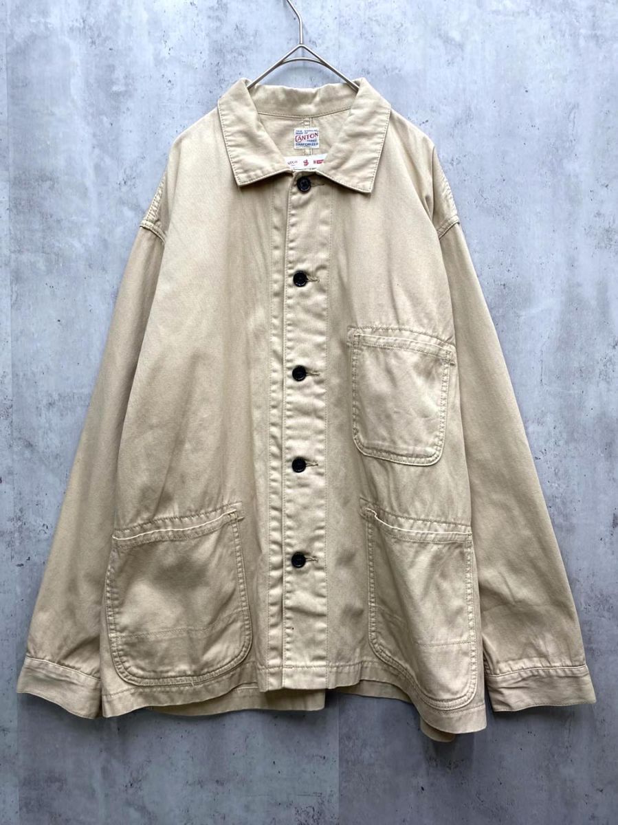 CANTON キャントン BAYFLOW BM2208TO03 長袖 カバーオール ジャケット size3/ベージュ ■◇拍卖