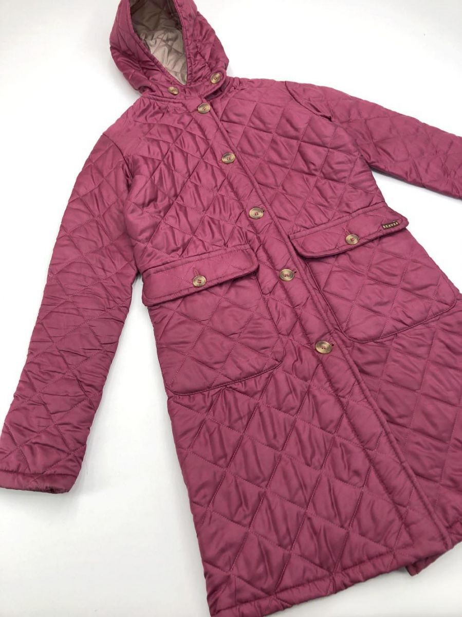 BEAVER ビーバー 英国製 キルティング コート size32/ボルドー ◆■拍卖