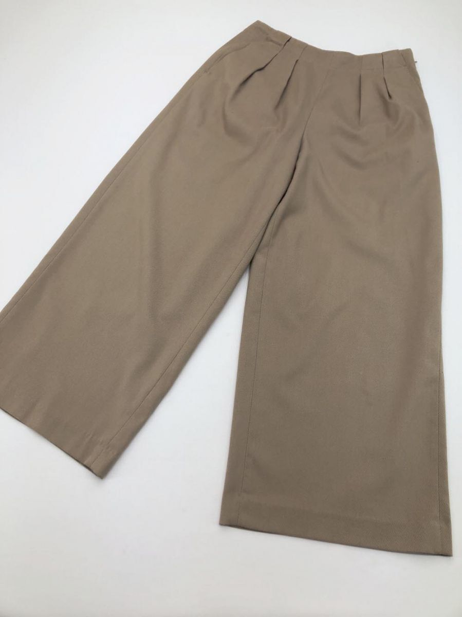 ゆうパケットOK BEAMS HEART ビームスハート ワイド パンツ sizeM/ベージュ ■■拍卖