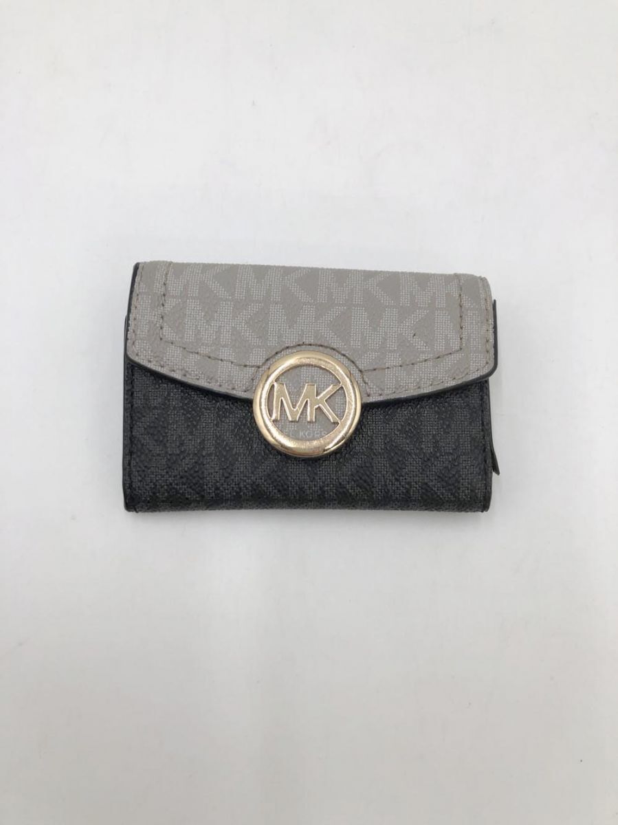 MICHAEL KORS マイケルコース キーケース 黒xグレー ■■拍卖