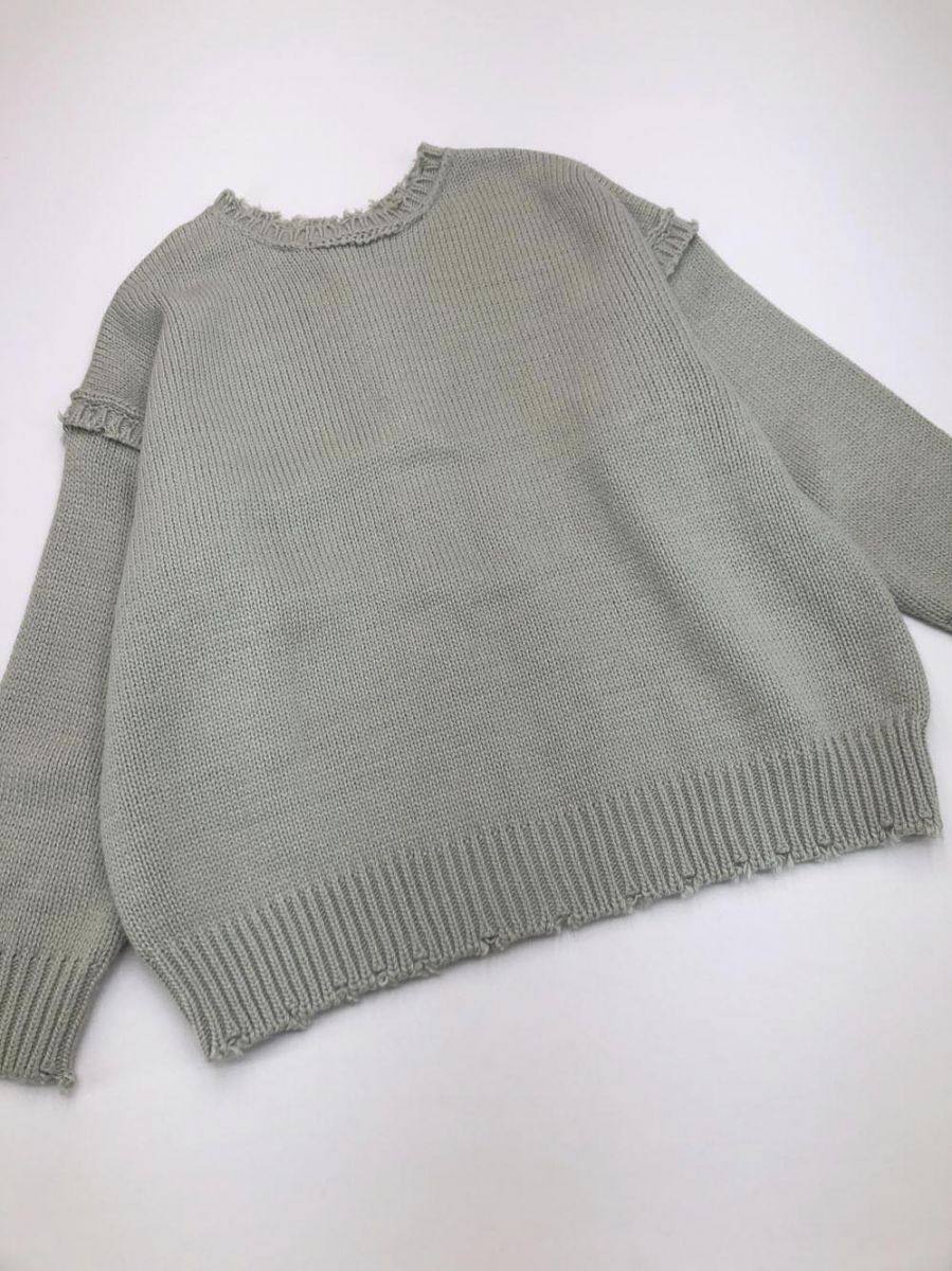 WHO’S WHO gallery フーズフーギャラリー ダメージマルチウェイ ニット セーター sizeF/ミント ◆■拍卖