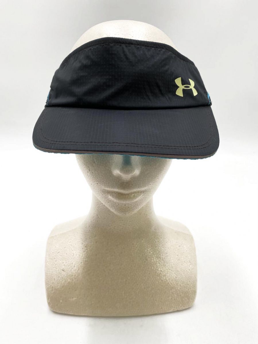 ゆうパケットOK アンダーアーマー UNDER ARMOUR サンバイザー キャップ size表記無し/黒 ■■拍卖