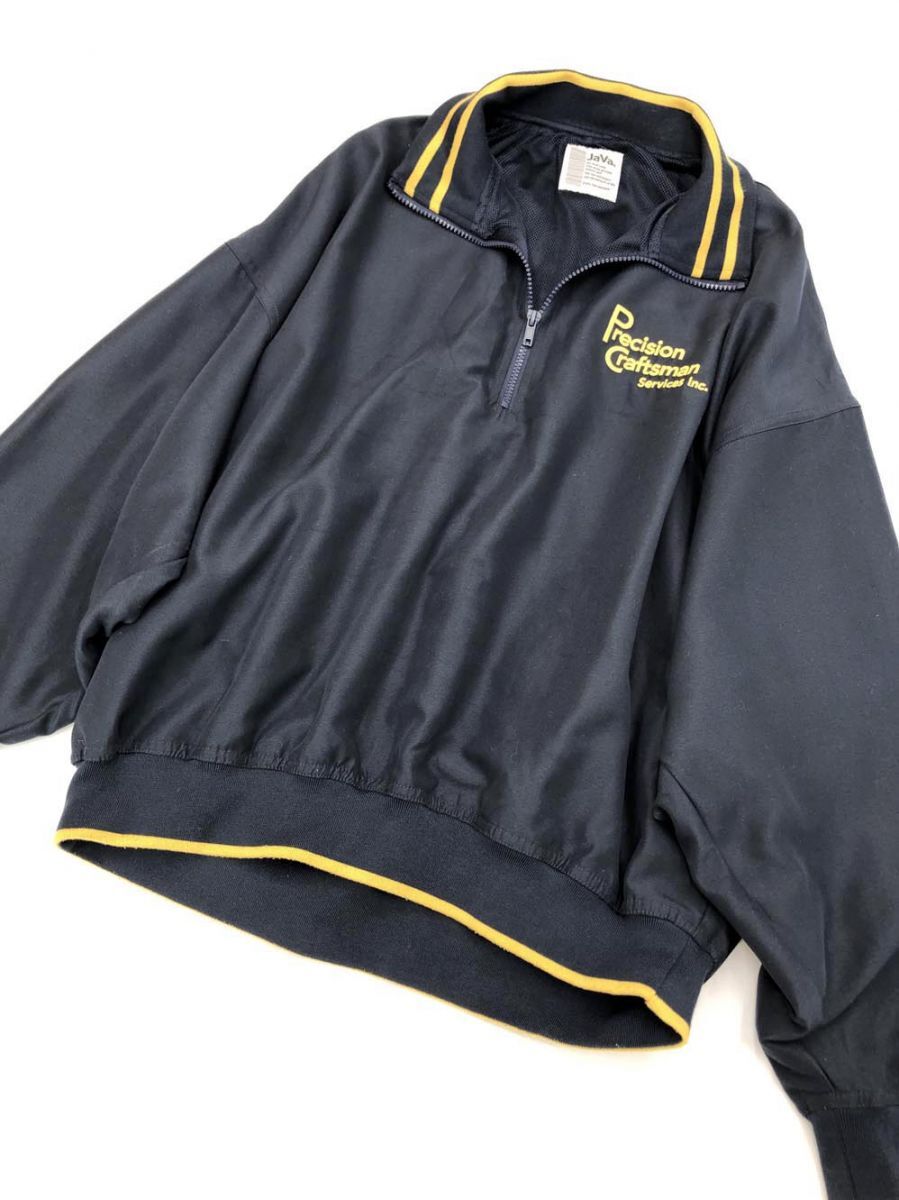 JAVA ジャバ 長袖 ハーフジップ プルオーバー sizeM/紺 ◇■拍卖