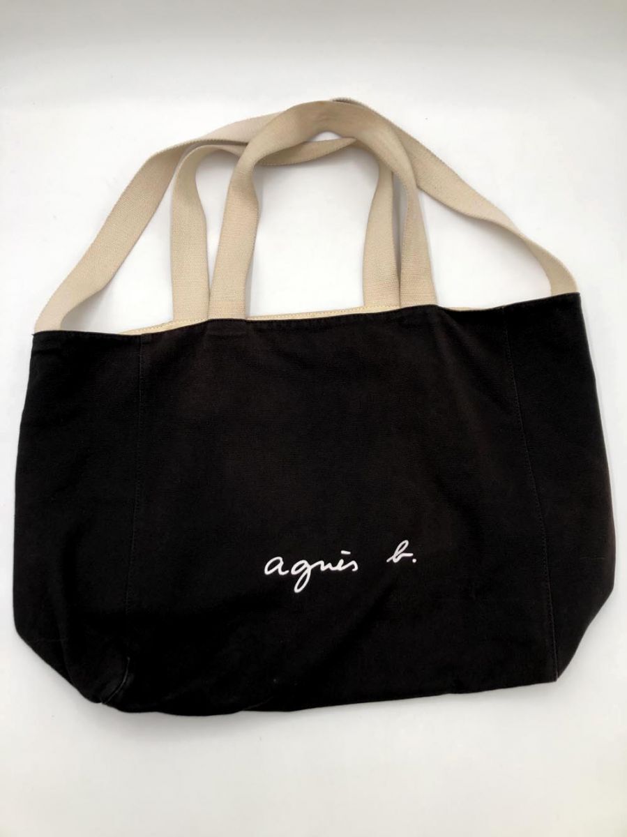 agnes b. アニエスベー OAH22-01 WEB限定 2wayロゴビッグ トート バッグ size表記なし/黒 ■■拍卖