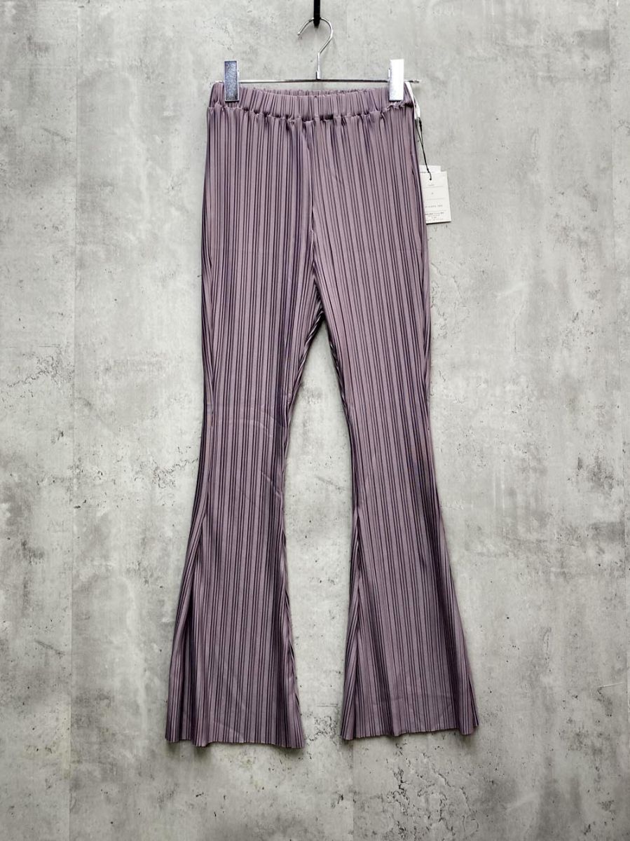 ゆうパケットOK 新品 GRL グレイル fo1223 イージー プリーツ パンツ sizeF/紫 ■◆拍卖