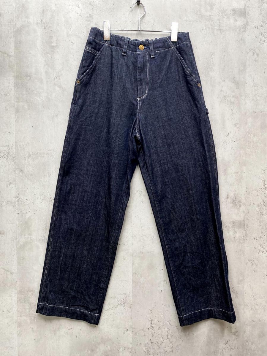 CAMELROAD キャメルロード イージー ワイド デニムパンツ size64-91/紺 ■◇拍卖