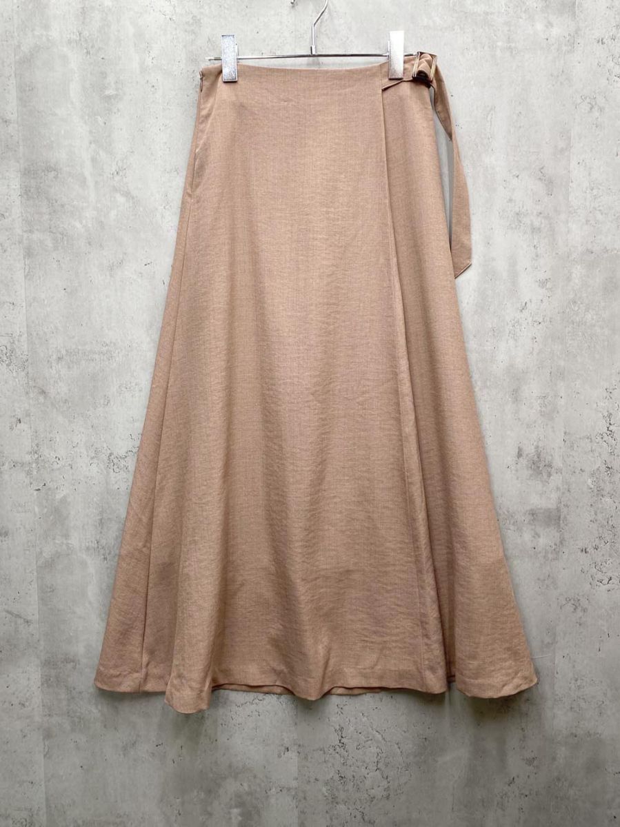 ゆうパケットOK nano universe ナノユニバース 675-0130003 ロング スカート sizeF/茶 ■◇拍卖