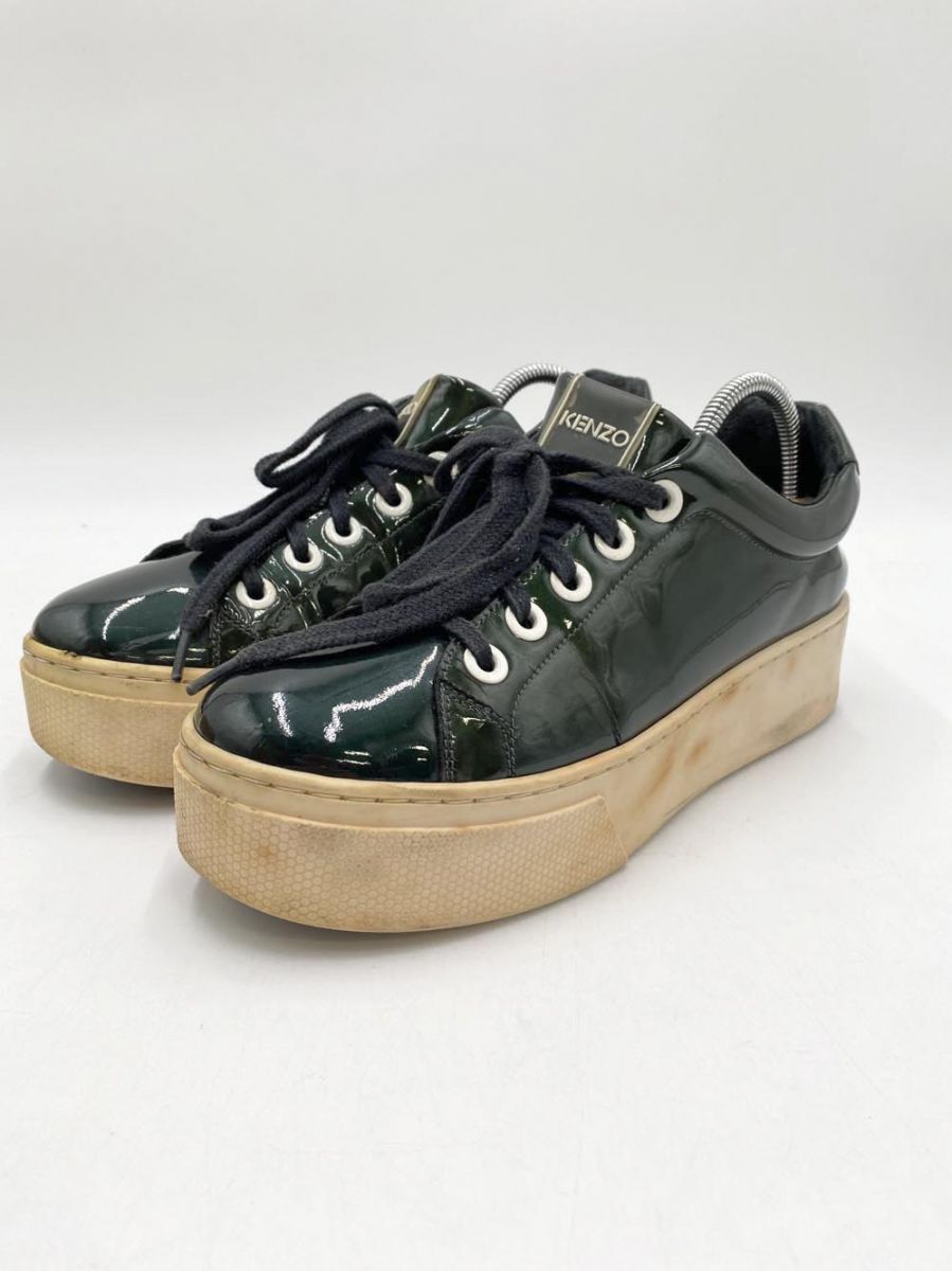 KENZO ケンゾー 厚底 スニーカー size38/濃緑 ■■拍卖