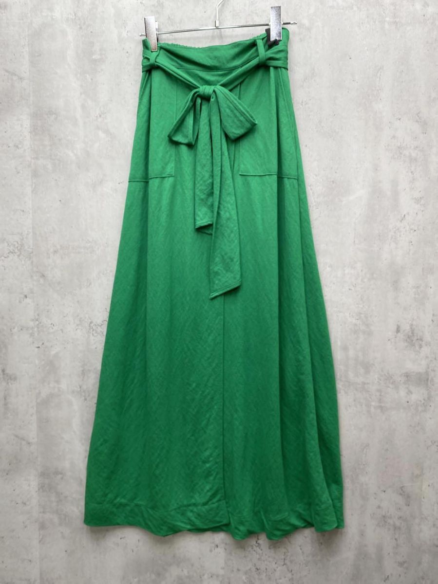 AZUL BY MOUSSY アズールバイマウジー 250FSB81-360D アークティック フィール フレア カラー スカート sizeM/グリーン ■◇拍卖