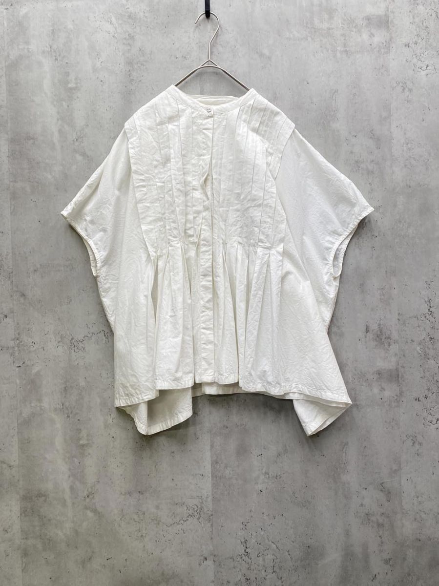 ゆうパケットOK LE CERCLE par rop ルセルクルパーロペ ノースリーブ ワイド幅 ブラウス シャツ 白 ■◆拍卖