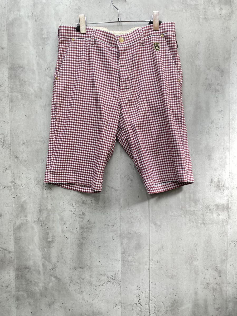 ゆうパケットOK EDWIN GOLF エドウインゴルフ EG クラシックショーツ パンツ sizeL/ギンガム ■◆拍卖