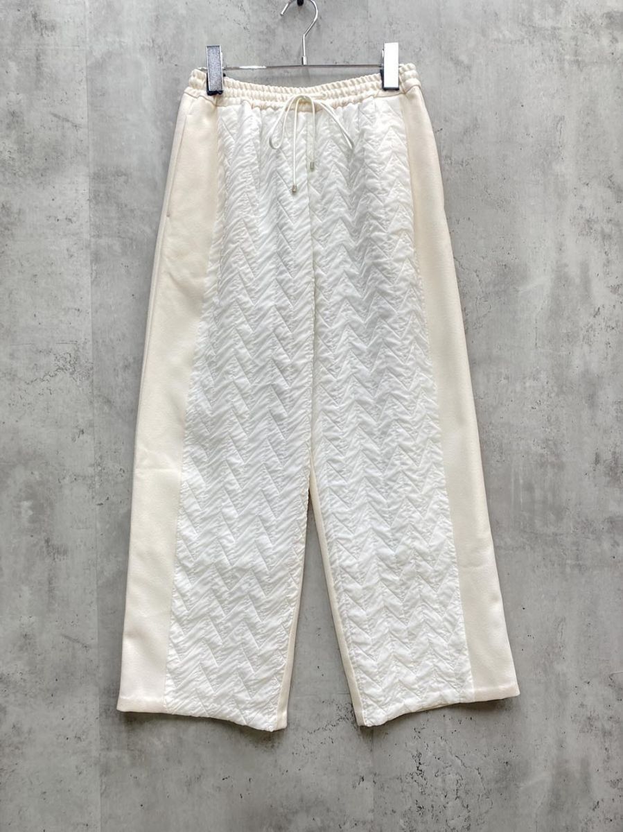kittle キトル K226-64083 キルティング イージー パンツ sizeF/白 ■◇拍卖