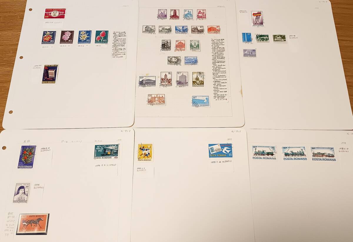 ルーマニア切手 使用済 40枚 長期保管品拍卖