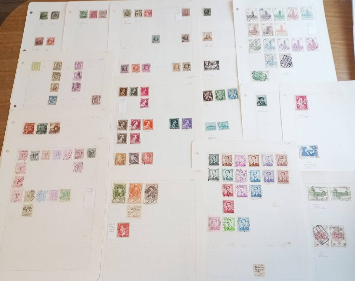 ベルギー切手 1800年~1959年 使用済 115枚 長期保管品拍卖
