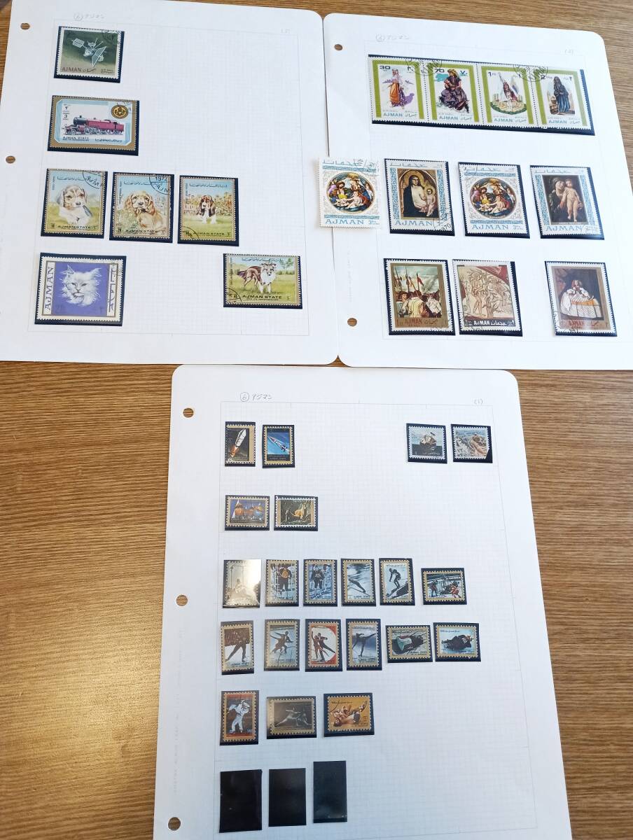 アジマン切手 使用済 39枚 長期保管品拍卖