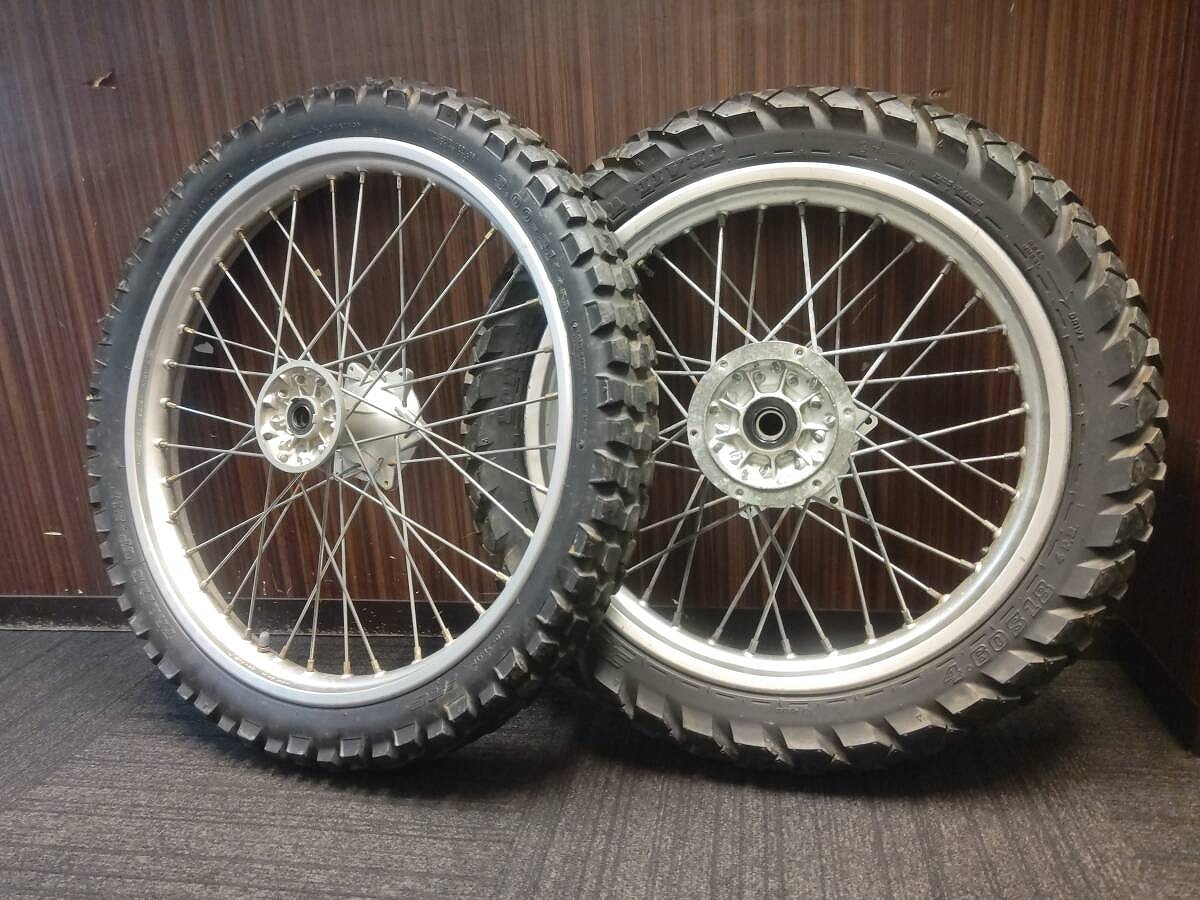 ランツァ 前後ホイールセット DT230 スペアホイール 21×1.60 18×2.15 LANZA DT200WR TT250R フロントホイール リアホイール 4TP拍卖