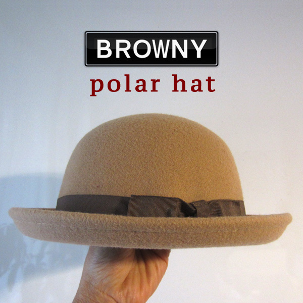 美品 BROWNY/ブラウニー★ フェルト ポーラーハット拍卖