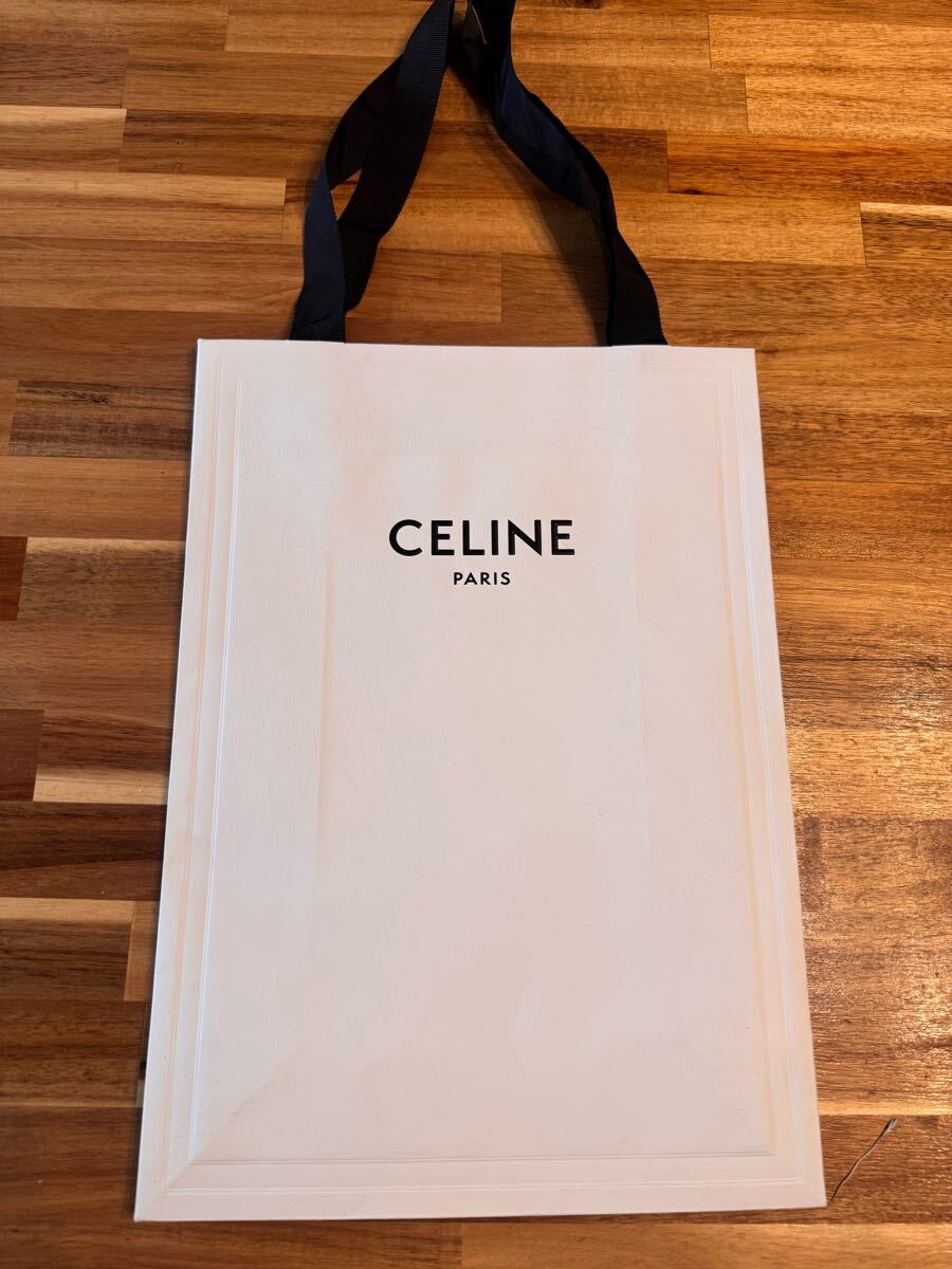 セリーヌ CELINEの 紙袋 ショップ袋 ショッパー 白 中 縦型拍卖