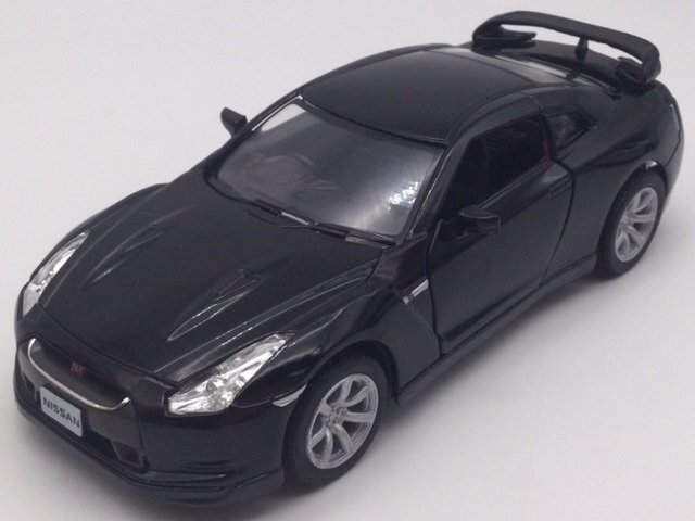 1台売り ブラック 1/36 2009 日産 GT-R R35 ミニカー ニッサン キンスマート 新品拍卖