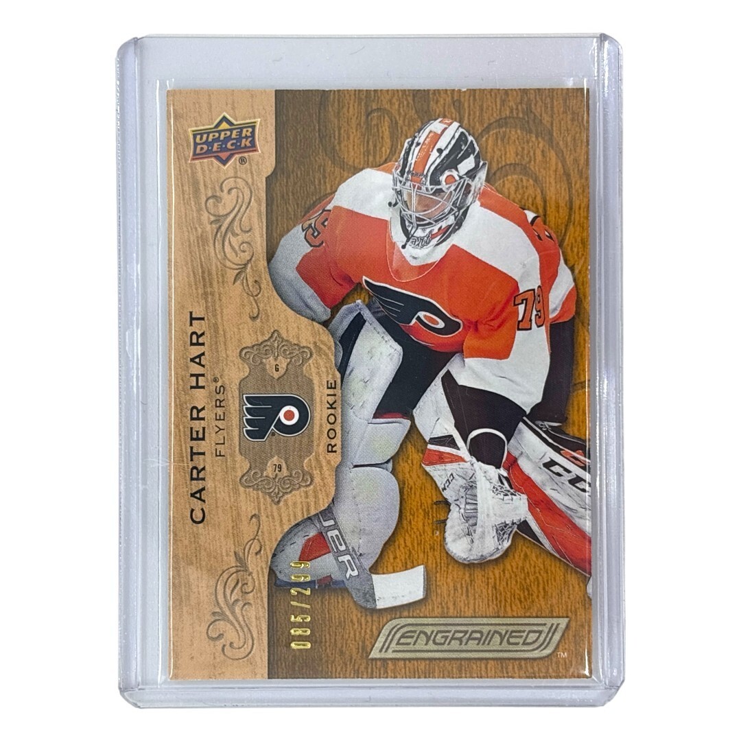 UPPER DECK NHLカード ENGRAINED CARTER HART FLYERS 085/299 #101 中古 IT1拍卖