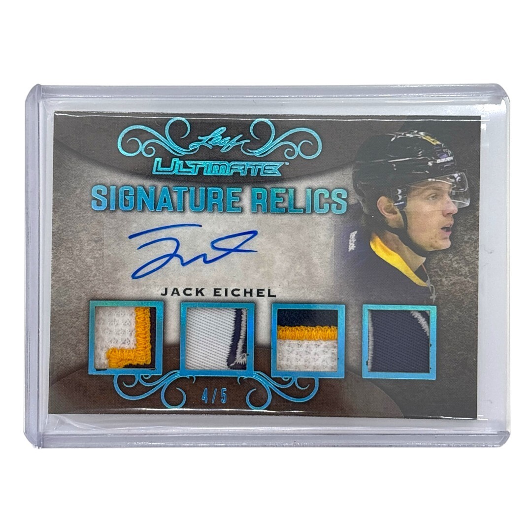 Leaf NHLカード ULTIMATE SIGNATURE RELICS JACK EICHEL 4/5 #SR-JE1 中古 IT1拍卖