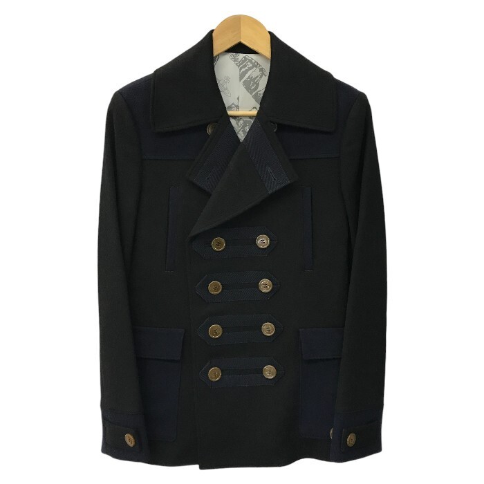 Vivienne Westwood MAN ヴィヴィアンウエストウッドマン ピーコート メンズ ブラック/ネイビー 46サイズ VW-MH-78707 中古 送料無料 T1拍卖