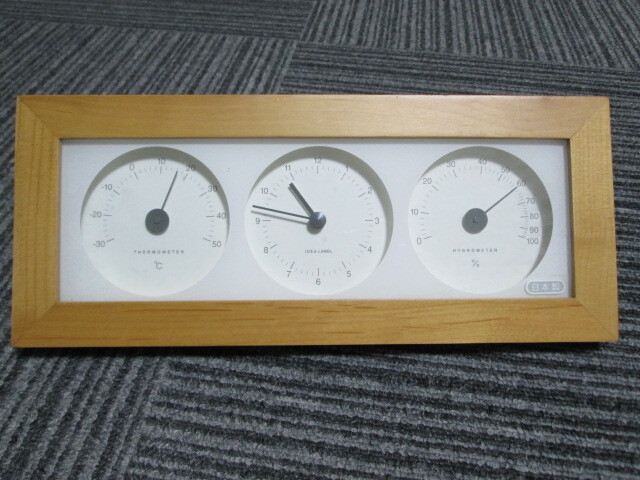 IDEA LABEL ウッド温湿時計拍卖