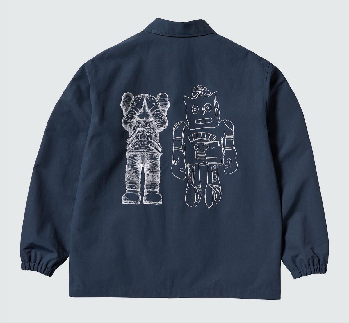 新品未使用 Lサイズ ユニクロ カウズ ウォーホル コーチジャケット uniqlo kaws Navy 拍卖