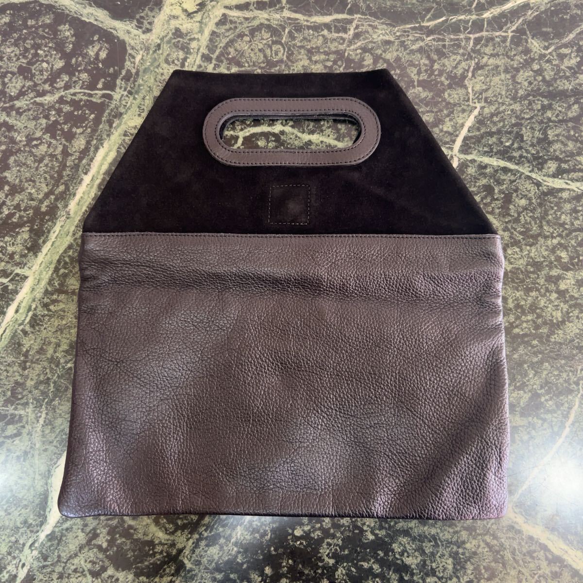 【美品】Giovanni★ジョバンニ ジョヴァンニ クラッチバッグ 黒 レザーバッグ スエード スウェード ブラック拍卖