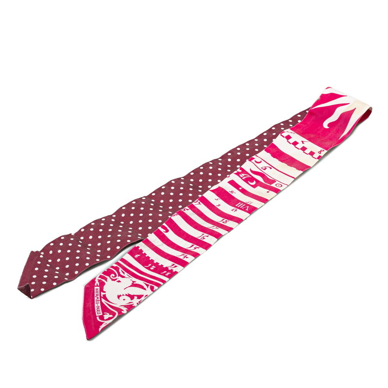 エルメス ツイリー ASTROLOGIE A POIS アストロジー ア ポワ ルージュ スカーフ ピンク シルク レディース HERMES 【中古】拍卖