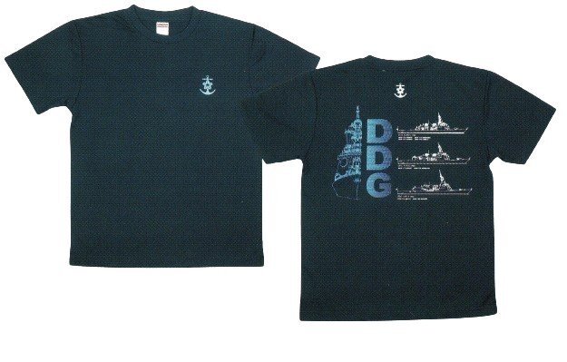 海上自衛隊 DDG イージス護衛艦 ドライTシャツ ネイビー サイズL拍卖
