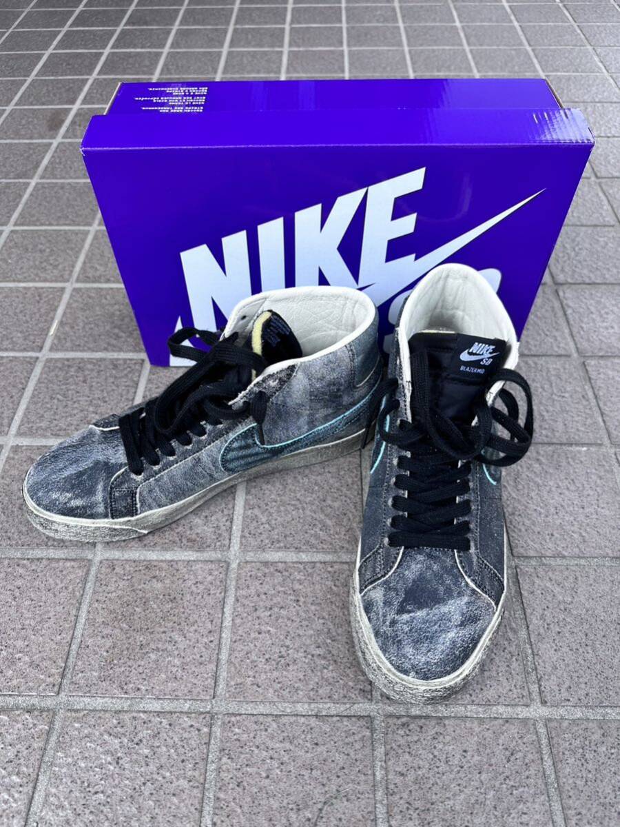 NIKE SB ZOOM BLAZER MID PREMIUM 26.5cm DA1839-001 FADED/BLACK 美品拍卖