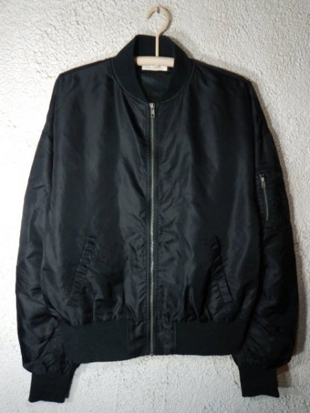 to7562 BROWNY STANDARD ブラウニー スタンダード ジップ ブルゾン ジャケット MA1 デザイン リブ長め 人気拍卖