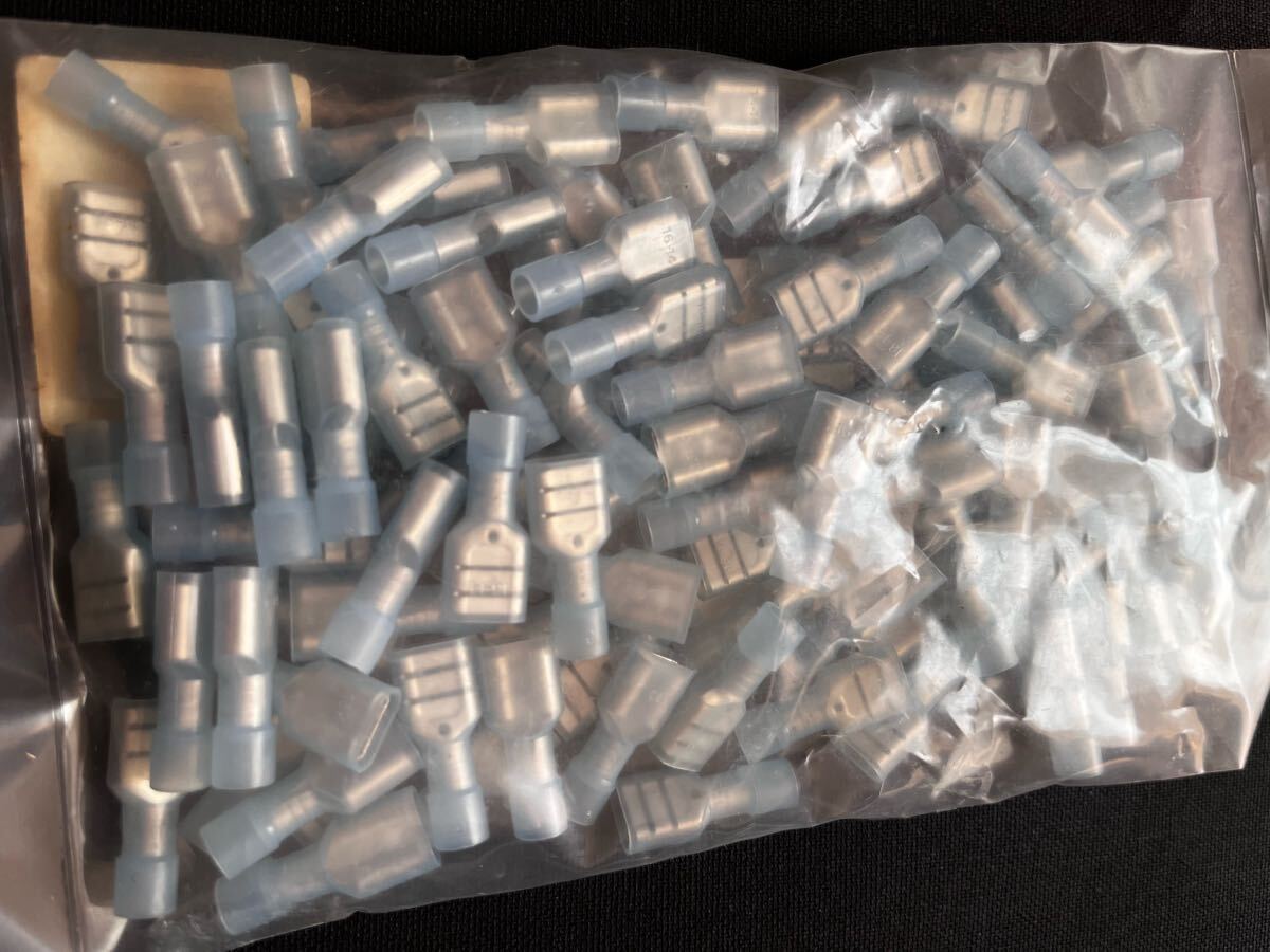 ☆差込型接続端子メス 差込接続端子メス 青 ブルー250型 ♯250☆100個入×10袋セット☆拍卖