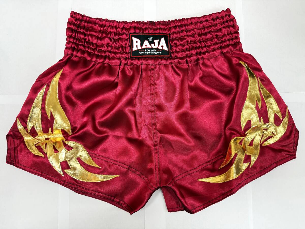 ★超限定★2Sサイズ★新入荷★RAJA★ムエタイキックパンツ★ワインレッド★サテン★クリックポスト送料込★ラジャ★シンプルデザイン★ 拍卖
