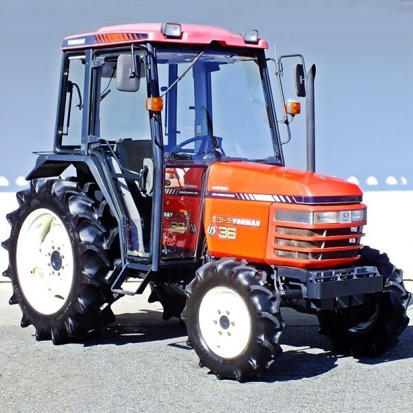 群馬】ハイスピード 36馬力 ヤンマー トラクター US36 キャビン 965時間 パワステ 倍キャスターン エコモード 自動水平 深耕調整 4駆 中古拍卖