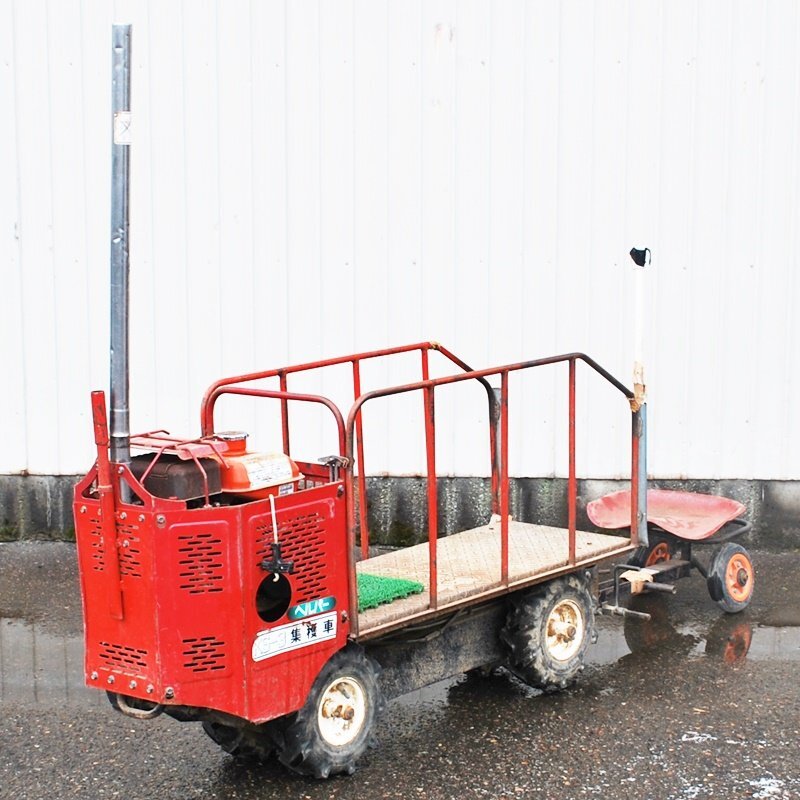 【新潟】関東農機 葉タバコ管理作業車 KS-3 運搬車 ヘルパー集穫車 4WD 乗用 ロングマフラー フットストップペダル タバコ 収穫 集穫 中古拍卖