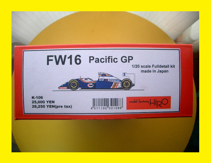 ■1/20 MFH ウィリアムズ FW16 (パシフィック GP) ロスマンズデカール付き フルディテールキット拍卖