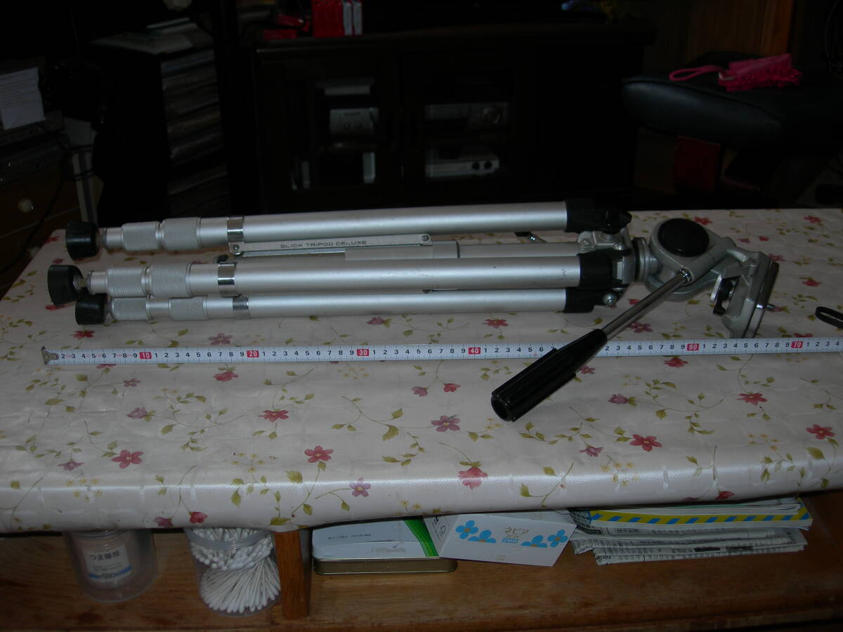 ★ SLICK TRIPOD DELUXE スリック マスターデラックスシルバー 三脚 1台 中古品 拍卖