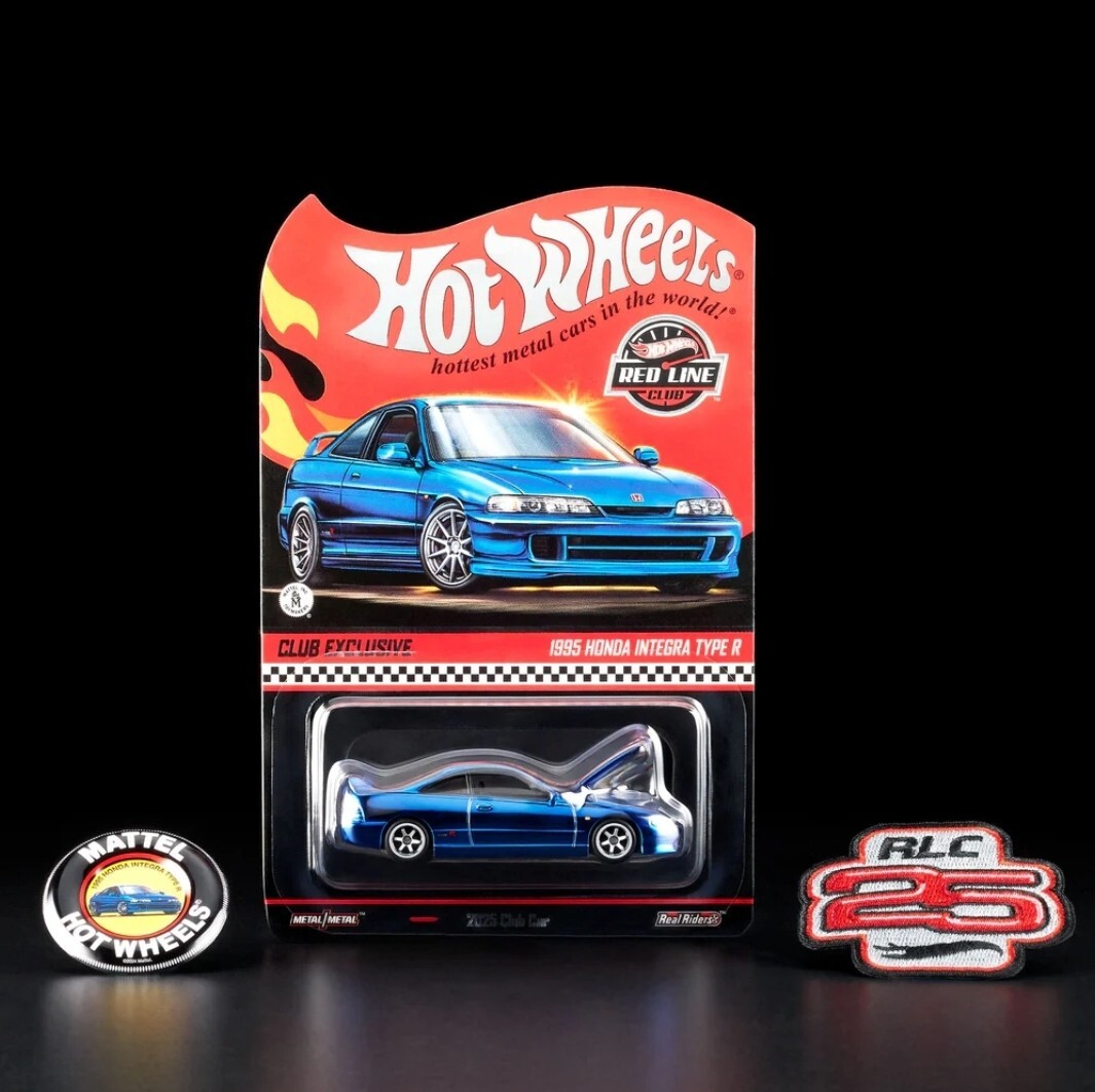 RLC限定 2025 ホットウィール Hot Wheels メンバーシップカー 1995 Honda Integra Type R ホンダ インテグラ 未開封 バッジ・ワッペン付き拍卖