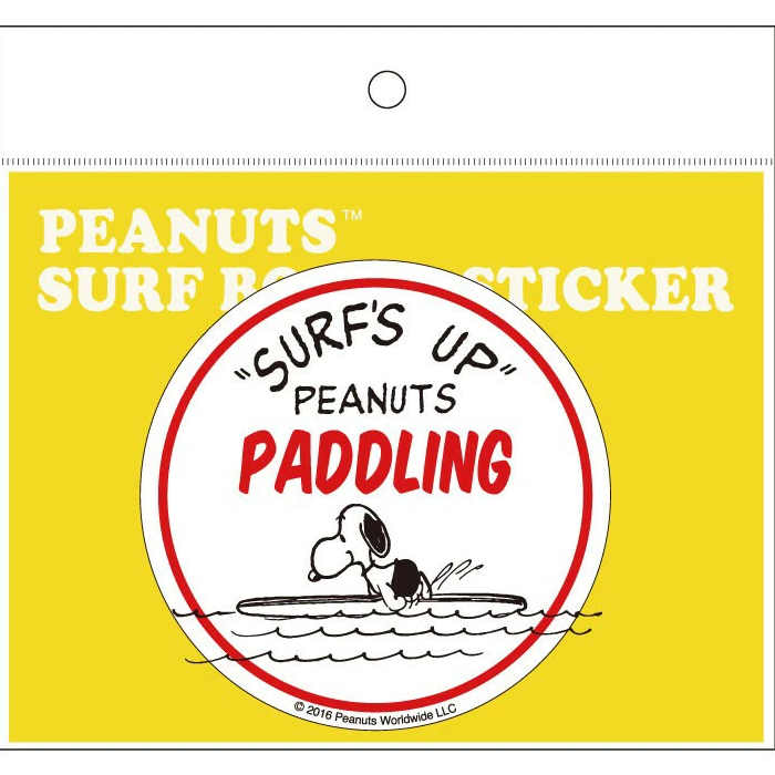(タイムセール)ピーナッツ (PEANUTS) サーフステッカー SURF STICKER (SNP-19010) スヌーピー サーフボード ミュージアム グッズ イラスト拍卖
