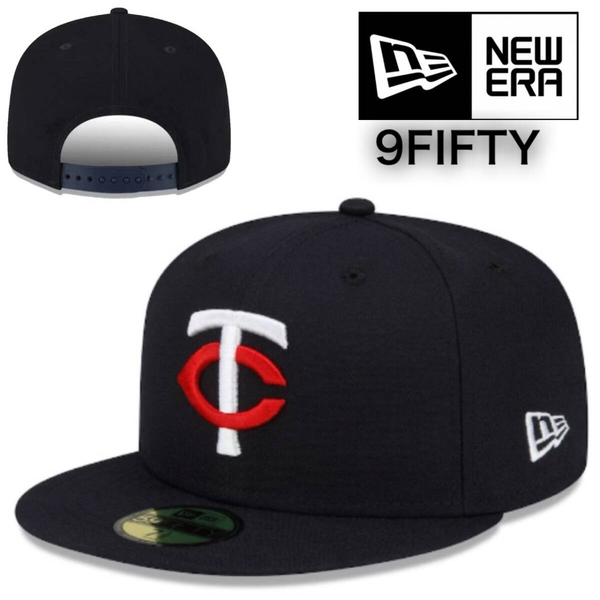 ニューエラ キャップ 帽子 9FIFTY ツインズ ネイビー ワンサイズ フラットバイザー スナップバック メジャーリーグ NEWERA 9FIFTY CAP 新品拍卖