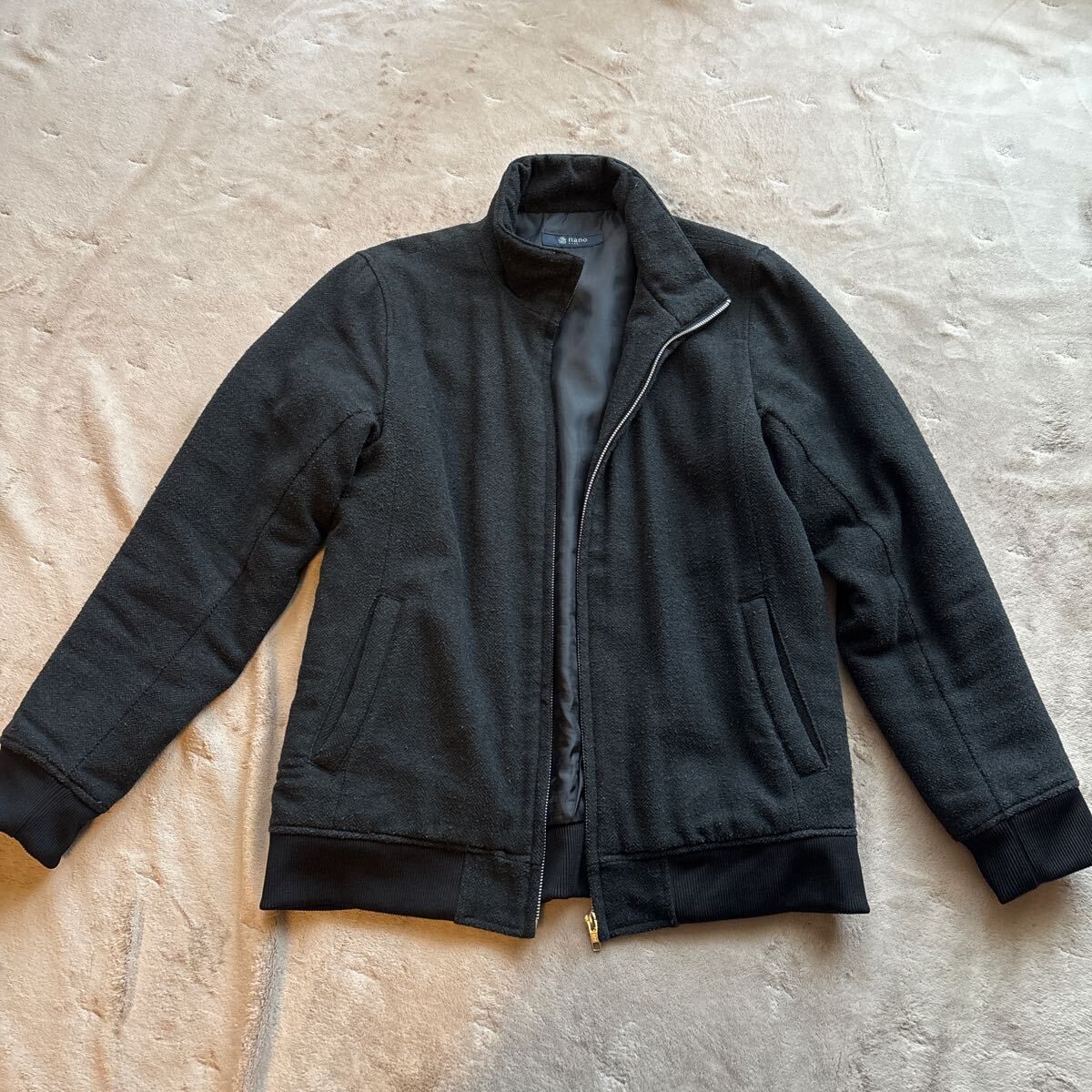 nano UNIVERSE アウター Mサイズ 中綿ジャケット 黒系 ナノユニバース拍卖