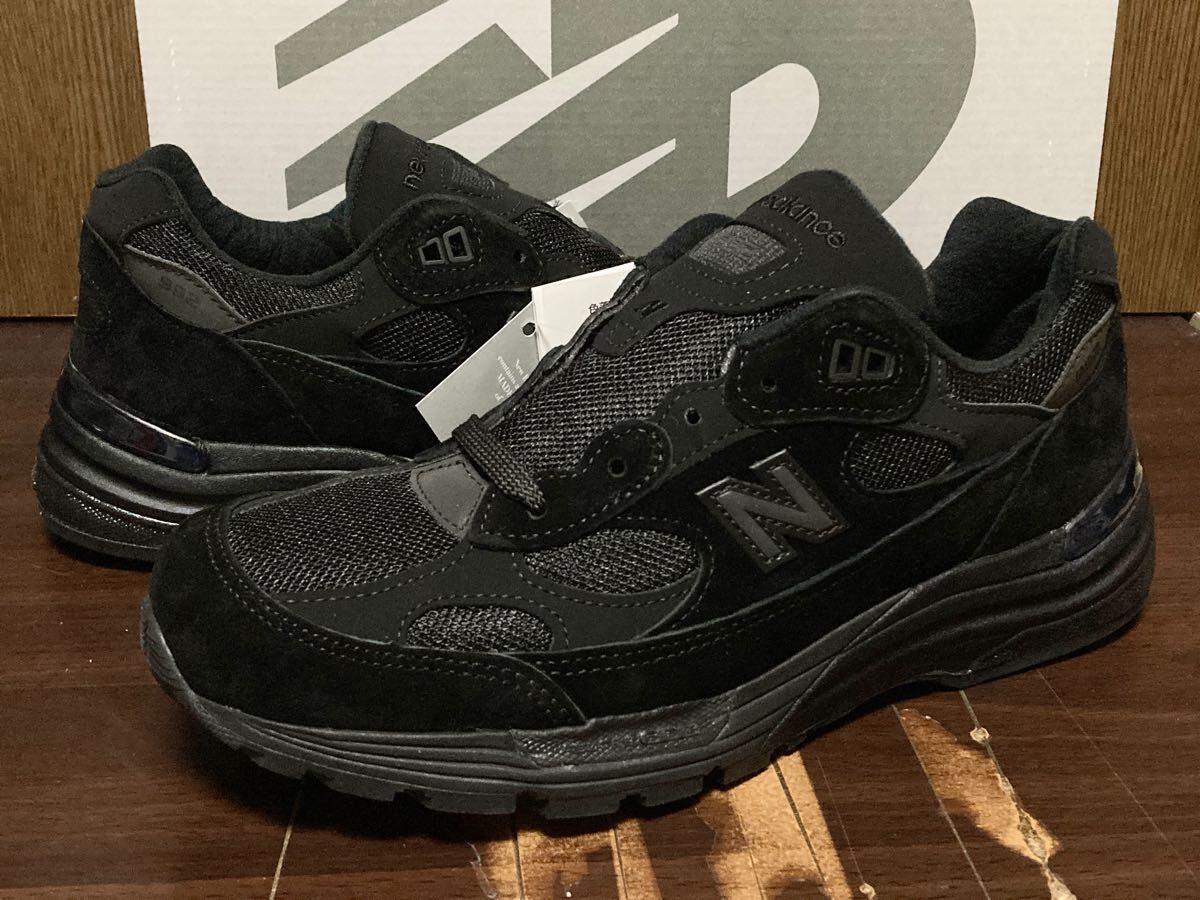 24年製 国内正規 NEW BALANCE U992TB 992 TB ニューバランス MADE IN USA アメリカ 米国製 TRIPLE BLACK SUEDE トリプル ブラック 黒 US8拍卖