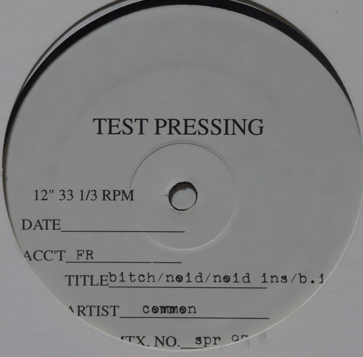 【廃盤12inch】Common / Bitch 拍卖