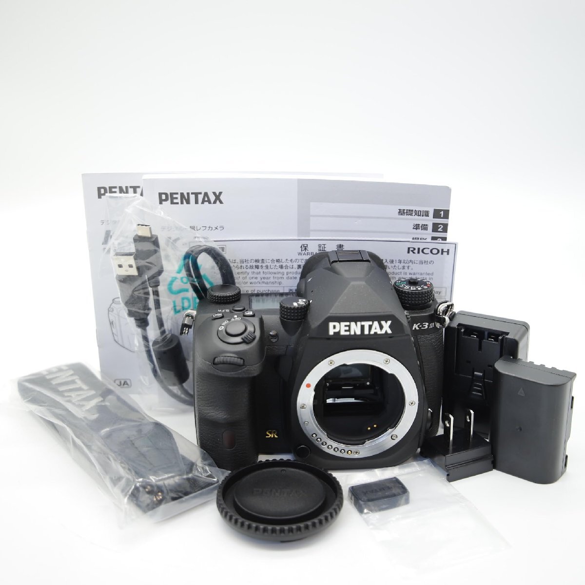 【ほぼ新品】ペンタックス PENTAX K-3 Mark III ボディ ブラック APS-Cデジタル一眼レフカメラ 1053拍卖