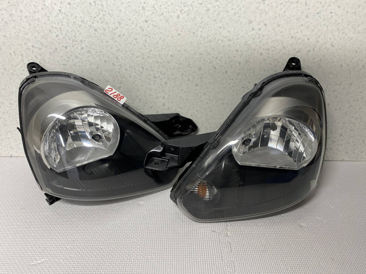 2188 * ミライース LA300S ヘッドライト 左右 コイト 100-51076 ハロゲン レべ付 346390-346391拍卖