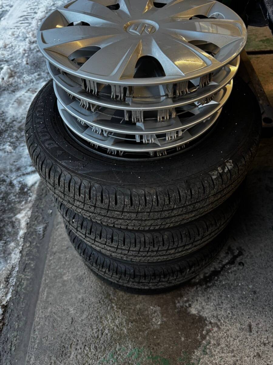 Y1198 165/70R14 81s dunlop ダンロップ 2023年 PCD100 4H 4.5J solio ソリオ 4本セット拍卖