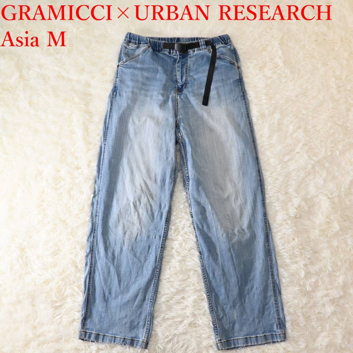 Asia M グラミチ GRAMICCI デニム風 ダメージ加工 パンツ拍卖