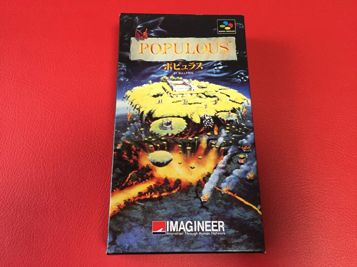 ◆ポピュラス/箱・取説・ハガキ付き/スーパーファミコンソフト/SHVC-PO #A25YY1拍卖